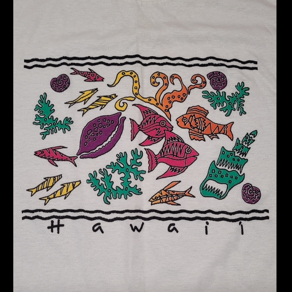 Vintage Hawaii Single Stitch Fish TShirt - Picture 2 of 4
